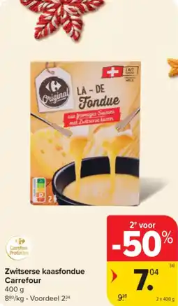 Carrefour Market Zwitserse kaasfondue Carrefour aanbieding