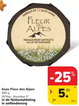 Carrefour Market Kaas Fleur des Alpes aanbieding