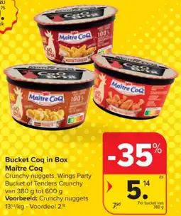 Carrefour Market Bucket Coq in Box Maître Coq aanbieding