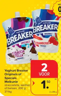 Carrefour Market Yoghurt Breaker Originals of Specials Melkunie aanbieding
