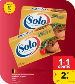 Carrefour Market Margarine in Aluminiumfolie Bakken & Braden Solo aanbieding