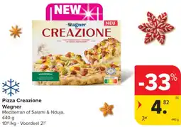 Carrefour Market Pizza Creazione Wagner aanbieding