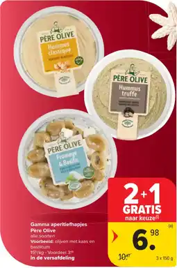Carrefour Market Gamma Aperitiefhapjes Père Olive aanbieding