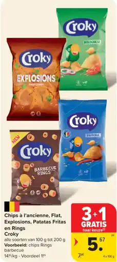 Carrefour Market Chips à l'ancienne, Flat, Explosions, Patatas Fritas en Rings aanbieding