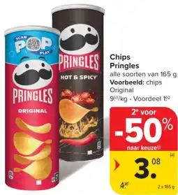 Carrefour Market Chips Pringles aanbieding