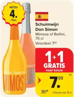 Carrefour Market Schuimwijn Don Simon aanbieding