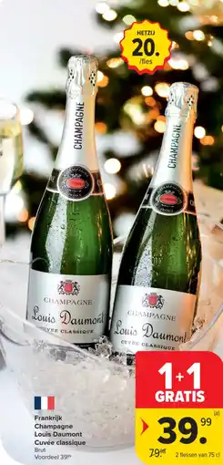 Carrefour Market Frankrijk Champagne Louis Daumont Cuvée classique aanbieding