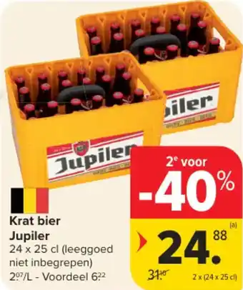 Krat bier Jupiler