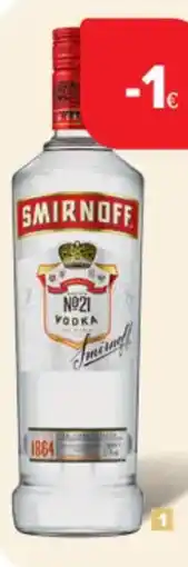 Carrefour Market Wodka Original Smirnoff 37,5% aanbieding