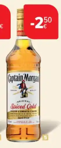 Carrefour Market Rum Original Spiced Gold Captain Morgan 35% aanbieding
