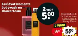 Kruidvat Kruidvat Moments bodywash en showerfoam aanbieding