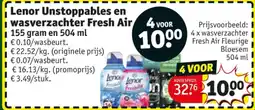 Kruidvat 4 x wasverzachter Fresh Air Fleurige Bloesem 504 ml aanbieding