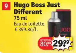 Kruidvat Hugo Boss Just Different aanbieding