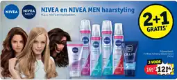 Kruidvat 3 x Nivea hairspray Volume Care 4 250 ml aanbieding
