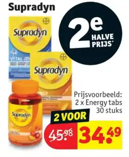 Kruidvat 2 x Energy tabs 30 stuks aanbieding