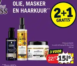 Kruidvat 3 x anti-klitspray Oil Nutritive 200 ml aanbieding