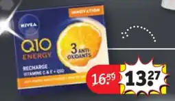 Kruidvat NIVEA Q10 Energy Recharge Anti-rimpel Nachtcrème aanbieding