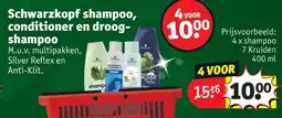 Kruidvat 4 x shampoo 7 Kruiden 400 ml aanbieding