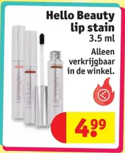 Kruidvat Hello Beauty lip stain aanbieding