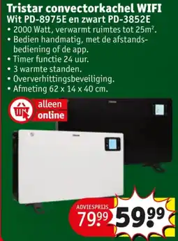 Kruidvat Tristar convectorkachel WIFI aanbieding