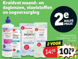 Kruidvat 2 x daglenzen -2.50 10 stuks aanbieding