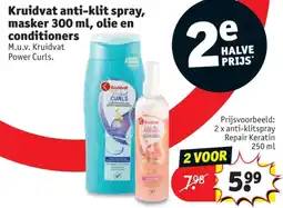 Kruidvat Kruidvat anti-klit spray, masker 300 ml, olie en conditioners aanbieding