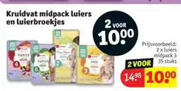 Kruidvat 2 x luiers midpack 3 35 stuks aanbieding