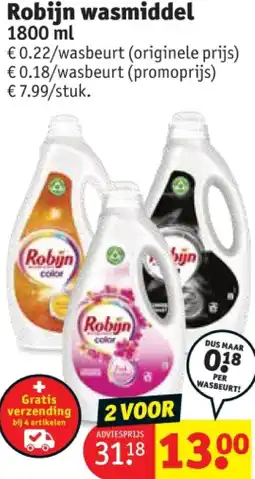 Kruidvat Robijn wasmiddel aanbieding