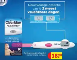 Kruidvat Digitale zwangerschapstest met conceptie-indicator aanbieding
