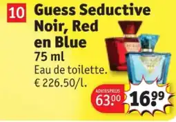 Kruidvat Guess Seductive Noir, Red en Blue aanbieding