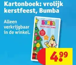 Kruidvat Kartonboek: vrolijk kerstfeest, Bumba aanbieding
