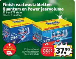 Kruidvat vaatwastabletten Power 272 stuk aanbieding