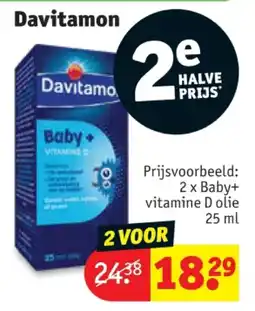 Kruidvat 2 x Baby+ vitamine D olie 25 ml aanbieding