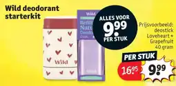 Kruidvat Wild deodorant starterkit aanbieding