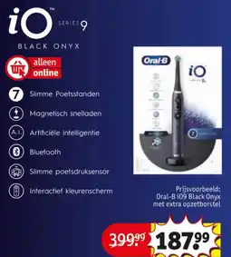 Kruidvat Oral-B 109 Black Onyх met extra opzetborstel aanbieding