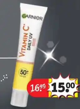 Kruidvat Garnier Vitamin C Daily UV Brightening Fluid aanbieding
