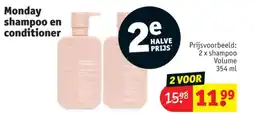 Kruidvat 2 x shampoo Volume 354 ml aanbieding
