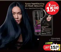 Kruidvat 2 x Syoss 1-1 Zwart aanbieding