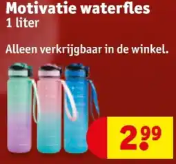 Kruidvat Motivatie waterfles aanbieding