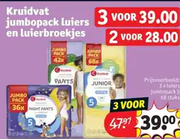 Kruidvat 3 x luiers jumbopack 5 68 stuks aanbieding