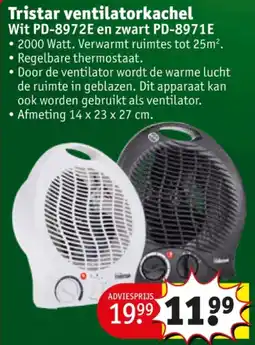 Kruidvat Tristar ventilatorkachel aanbieding