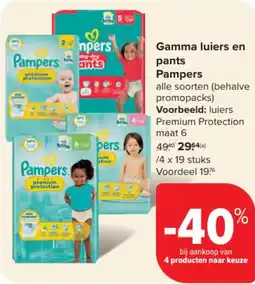 Carrefour Market Gamma luiers en pants Pampers aanbieding