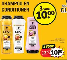 Kruidvat 3 x shampoo Oil Nutritive 250 ml aanbieding