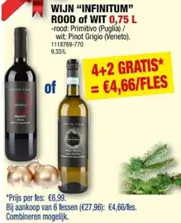 Hubo Wijn Infinitum aanbieding