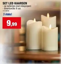 Hubo Set Led Kaarsen aanbieding