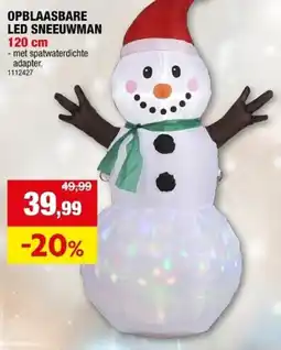 Hubo Opblaasbare led sneeuwman aanbieding