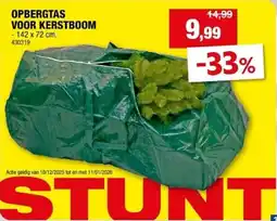 Hubo Opbergtas voor Kerstboom aanbieding