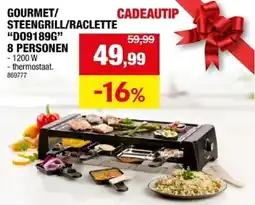 Hubo Gourmet / Steengrill / Raclette 8 personen aanbieding