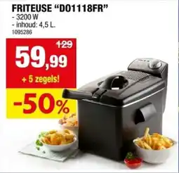 Hubo Friteuse D01118FR aanbieding