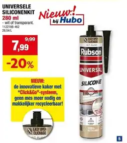 Hubo Universele Siliconenkit aanbieding